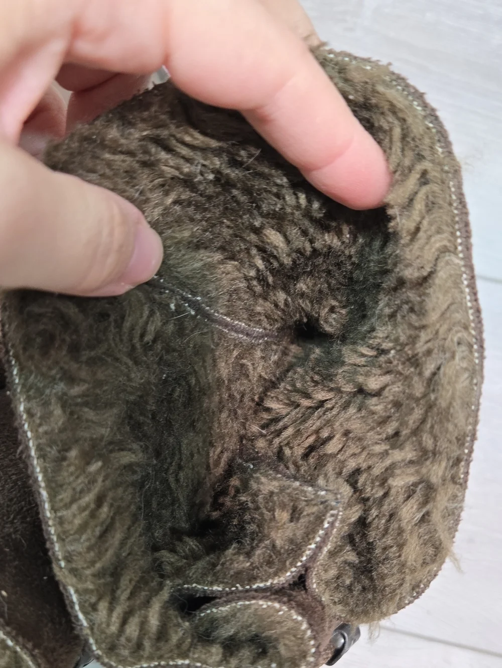 Merrel Forecast Tug Women's Leather Faux-Fur Lined Winter Boots Shoes Sz 9